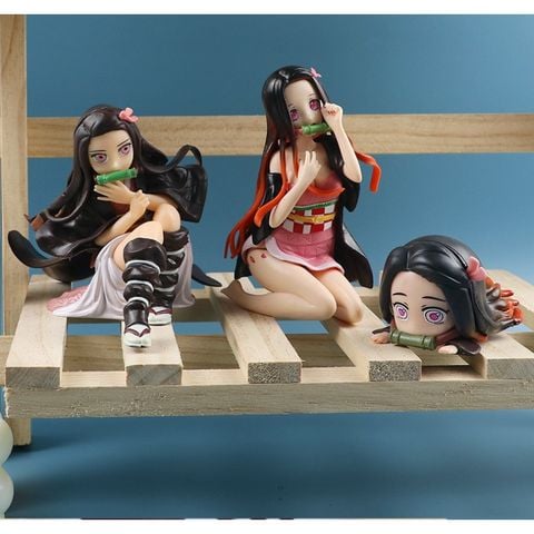[ Vũ Trí Ba ] Mô hình nhân vật Nezuko ngồi cực dễ thương - Kimetsu no Yaiba