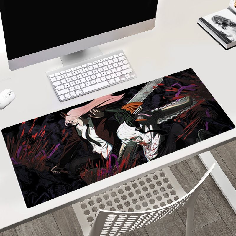 >12 mẫu 40x90 cm [ hỏa tốc hcm Vũ Trí Ba Miếng Lót Chuột Chainsaw Man Bàn Di Chuột Máy Tính Anime