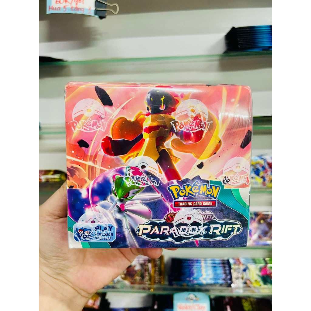 Tặng 10 THẺ NĂNG LƯỢNG [ hỏa tốc HCM ] Vũ Trí Ba Hộp 360 thẻ Pokemon Paradox Rift Cao Cấp Siêu Đẹp