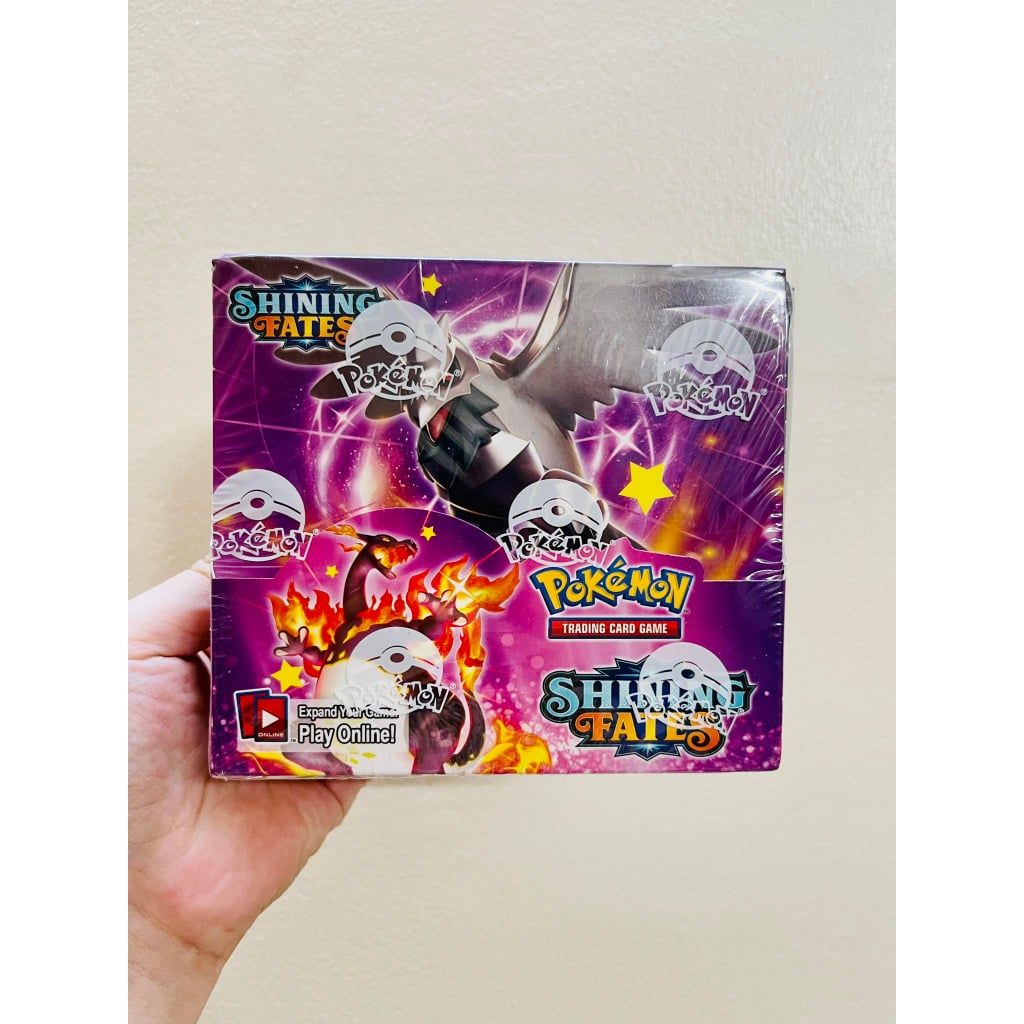 Tặng 10 THẺ NĂNG LƯỢNG [ hỏa tốc HCM ] Vũ Trí Ba Hộp 360 thẻ Pokemon shining fate Cao Cấp Siêu Đẹp