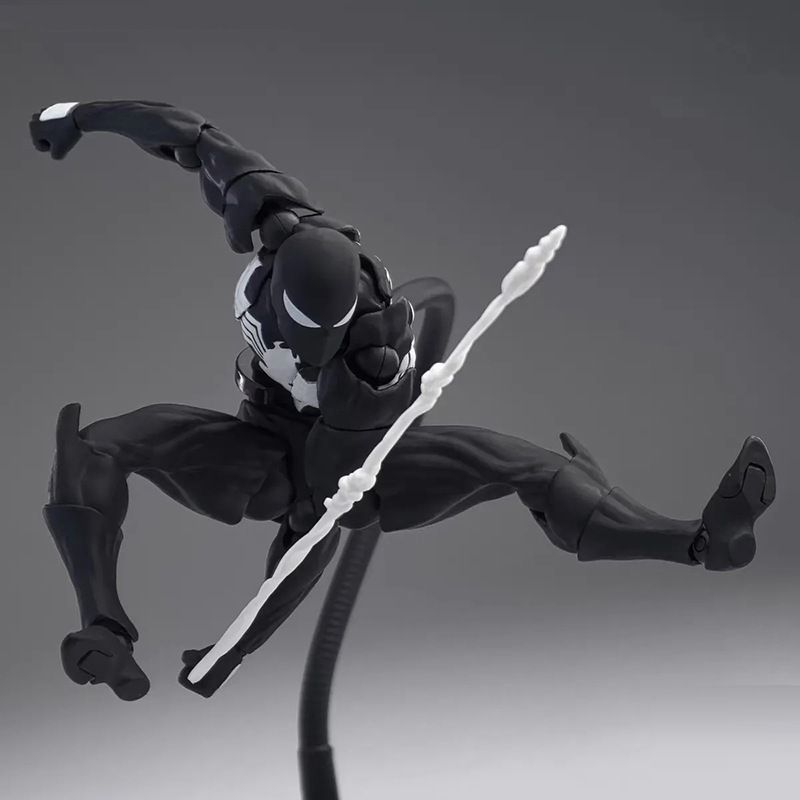 16cm FULLBOX khớp [ hỏa tốc ] Mô hình Action Figure Symbiote Spider-Man Black Suit Neighbor 1/12