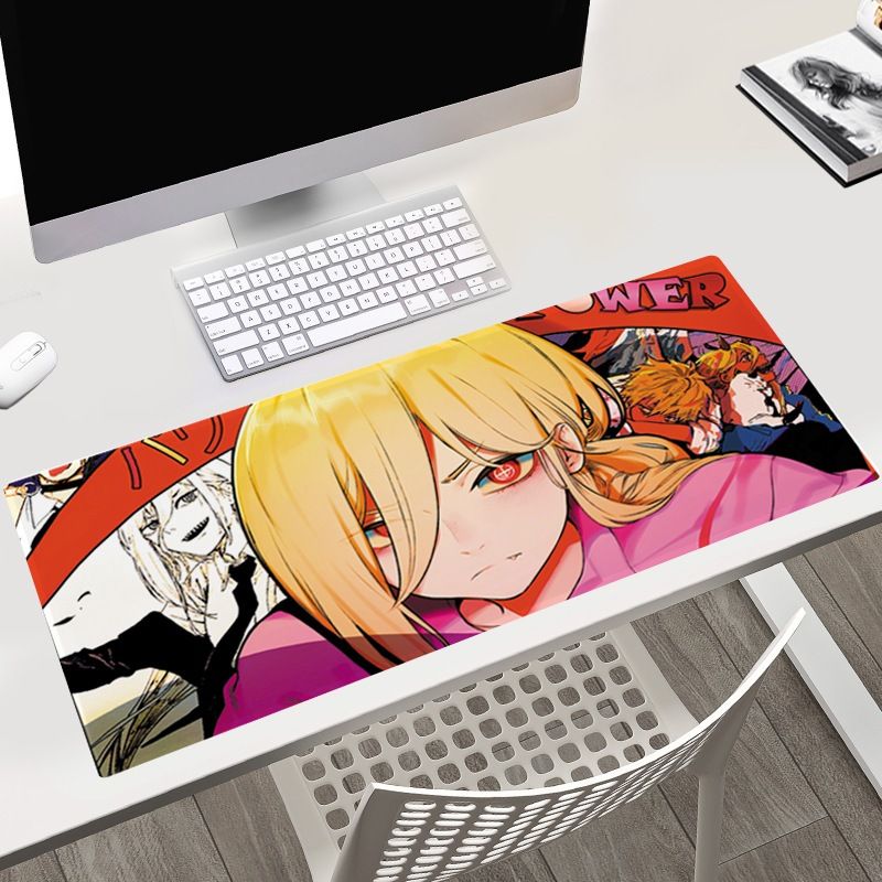 >12 mẫu 40x90 cm [ hỏa tốc hcm Vũ Trí Ba Miếng Lót Chuột Chainsaw Man Bàn Di Chuột Máy Tính Anime