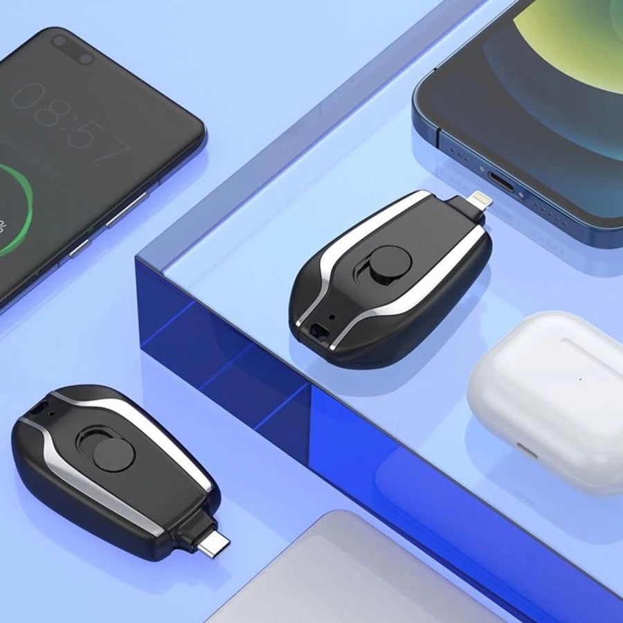 Dành Cho Dòng Iphone [ Hỏa tốc HCM ] Sạc Dự Phòng 1500mAh Móc Khóa Cho Điện Thoại Thông Minh