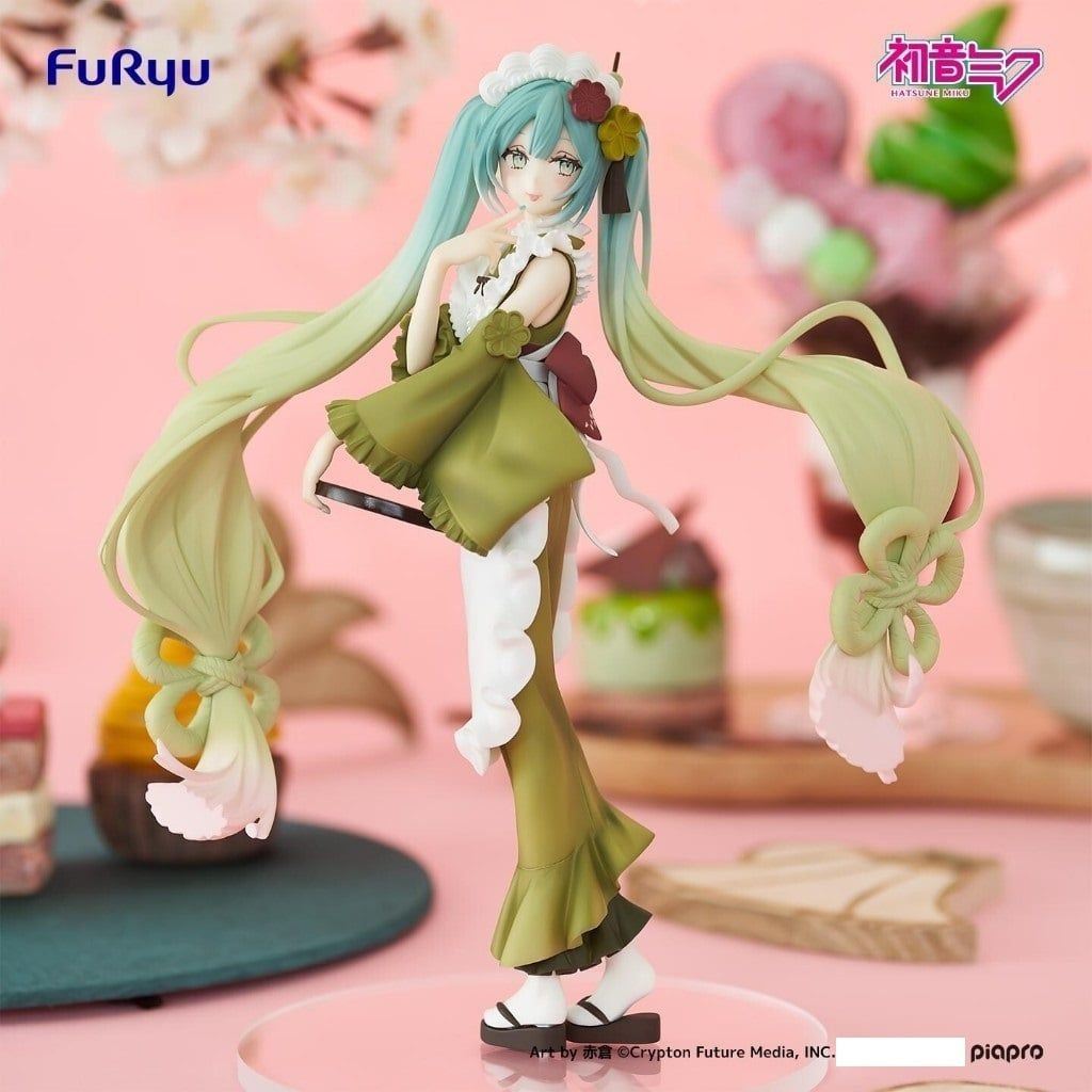 15cm Full Box mèo cute [ hỏa tốc hcm ] Mô hình Vocaloid - Hatsune Miku - Nekomimi T-Shirt ver.