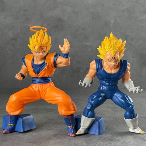 có video 18cm FuLL BoX [ hỏa tốc hcm ][ Vũ Trí Ba ] Mô hình Goku Vegeta Super Saiyan 2 - Dragon Ball