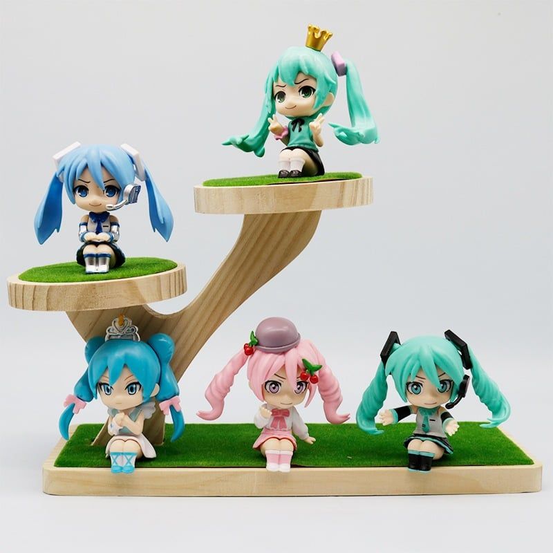 CÓ VIDEO 10cm [ Hỏa tốc HCM ][ Vũ Trí Ba ] Mô Hình nhân vật hatsune Miku ngồi biểu diễn nhiều màu sắc dễ thương cute