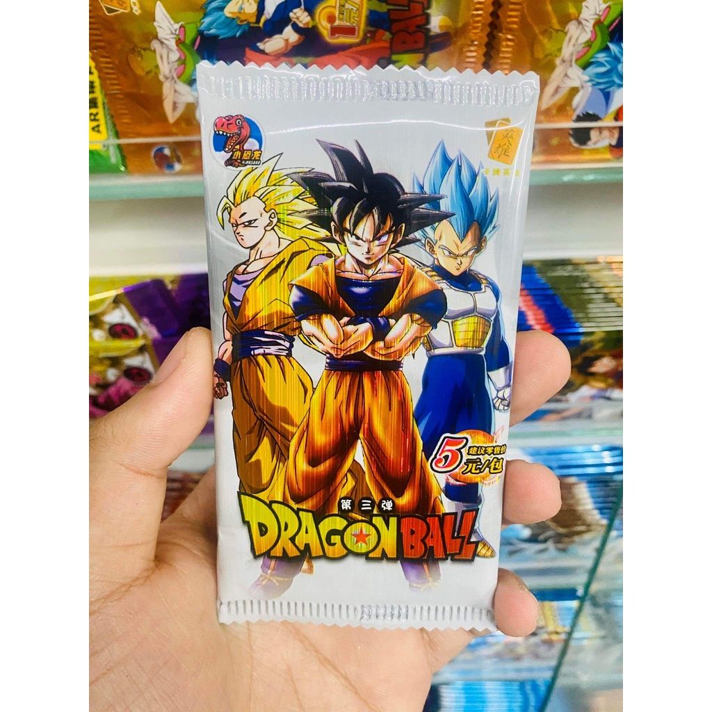 [ Vũ Trí Ba ] Tổng hợp Set 5 ảnh thẻ nhân phẩm Anime Dragon Ball ngẫu nhiên chibi xinh xắn