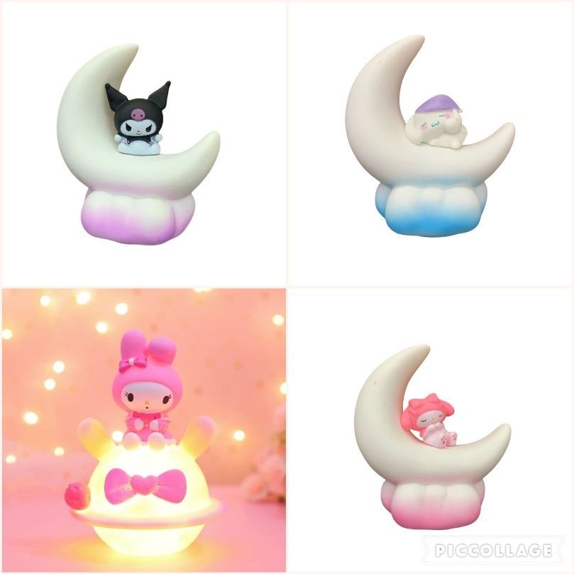 [ Hỏa tốc HCM ] chiếu sáng Đồ chơi trẻ em Quà tặng Đèn Kuromi, Trang trí bầu không khí phòng ngủ