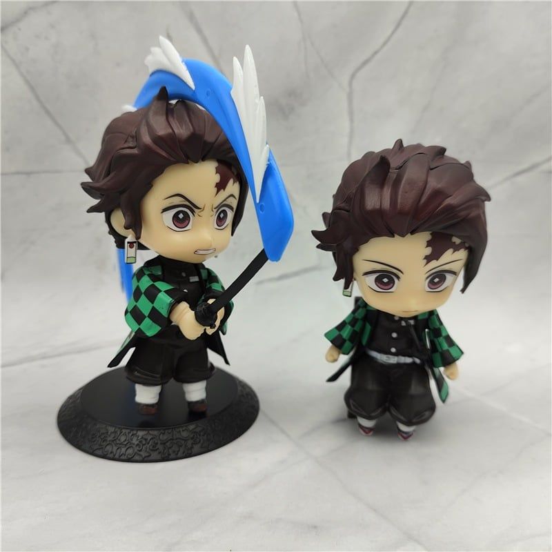 [ hỏa tốc hcm ] Set 10 Mô Hình Nhân Vật Kimetsu No Yaiba Thanh Gươm Diệt Quỷ Nendoroid Chibi 10cm