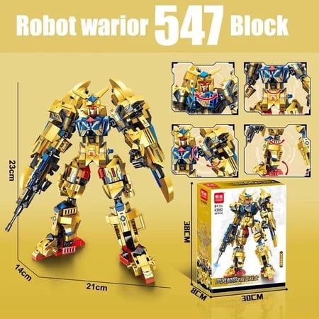 [ hỏa tốc ][ Vũ Trí Ba ] Bộ Đồ chơi lắp Ghép Robot cao 22cm Chất liệu nhựa ABS