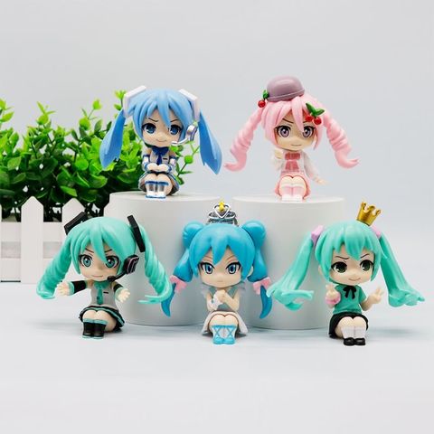 CÓ VIDEO 10cm [ Hỏa tốc HCM ][ Vũ Trí Ba ] Mô Hình nhân vật hatsune Miku ngồi biểu diễn nhiều màu sắc dễ thương cute