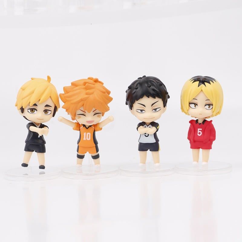 mua 4 tặng 1 VIDEO [ hỏa tốc hcm ] Set 16 mô hình Haikyuu Tsukishima Tobio Shoyo Hinata Kenma Kozume