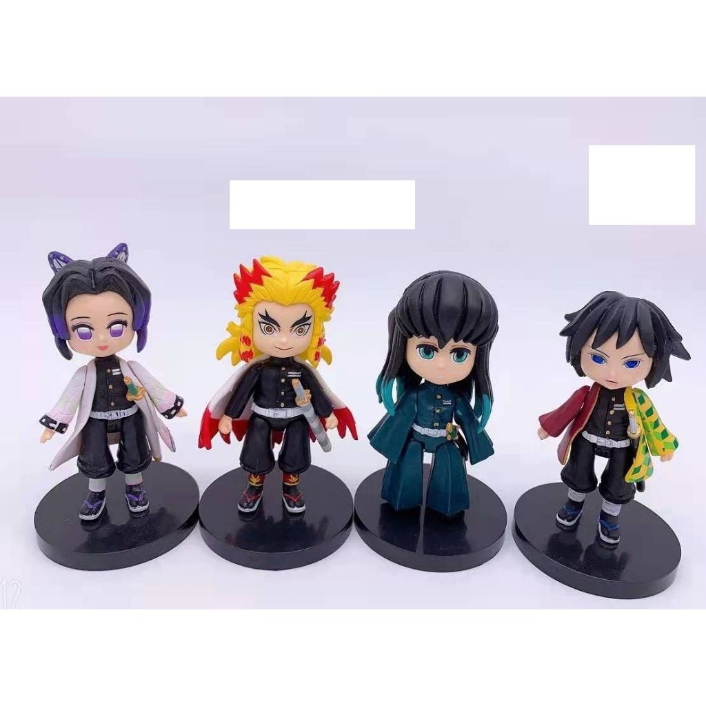 [ hỏa tốc hcm ] Mô hình 10cm khớp Demon slayer Tanjiro Nezuko Zenitsu Inosuke Kimetsu No Yaiba
