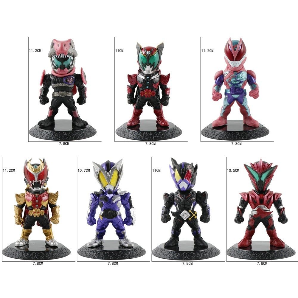 mua 4 tặng 1 [ hỏa tốc hcm ] Mô Hình Kamen Rider Chibi Emperor Kiva W Decade Diend Zi-oh Faiz 10cm