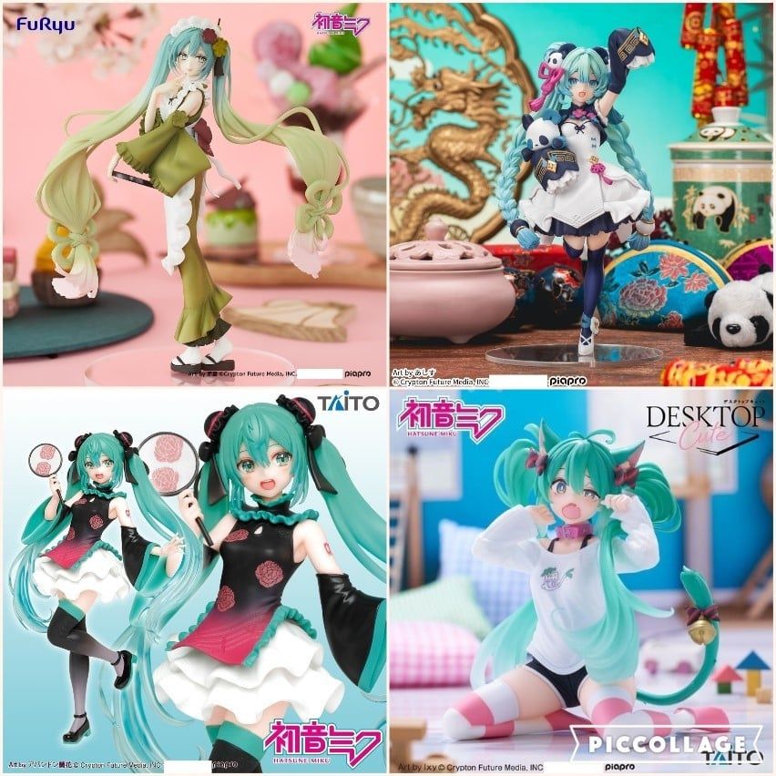 15cm Full Box mèo cute [ hỏa tốc hcm ] Mô hình Vocaloid - Hatsune Miku - Nekomimi T-Shirt ver.