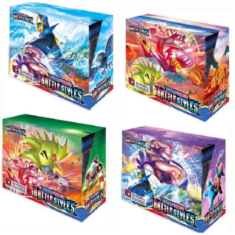 Tặng 10 THẺ NĂNG LƯỢNG [ hỏa tốc HCM ] Vũ Trí Ba Hộp 360 thẻ Pokemon Battle Styles Cao Cấp Siêu Đẹp