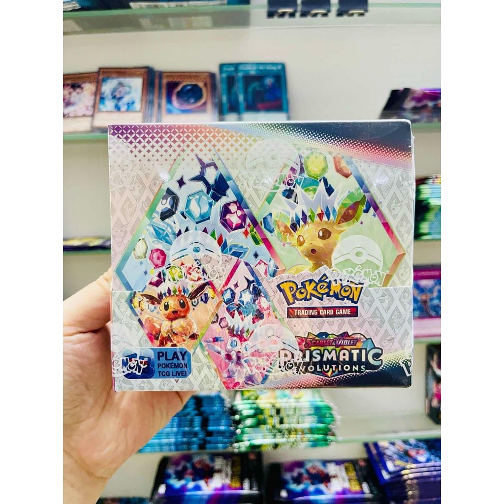 Tặng 10 THẺ NĂNG LƯỢNG [ hỏa tốc ] Vũ Trí Ba Hộp 360 thẻ Pokemon prismatic evolutions Cao Cấp