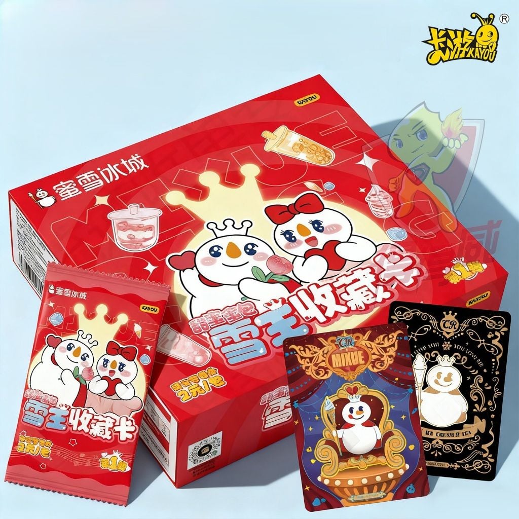 CÓ VIDEO [ Hỏa Tốc HCM ][ Vũ Trí Ba ] Hộp 30 gói Kayou Bài ảnh thẻ ngẫu nhiên Mixue