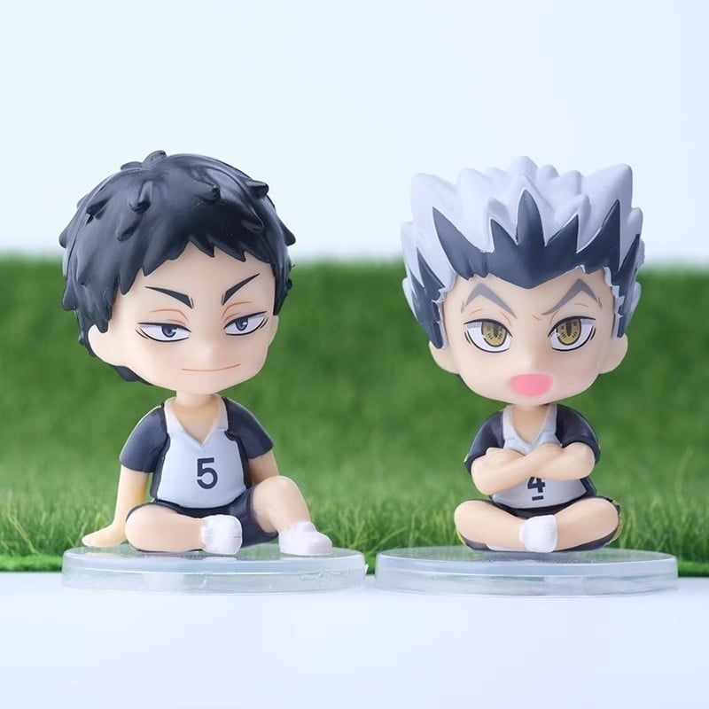 mua 4 tặng 1 VIDEO [ hỏa tốc hcm ] Set 16 mô hình Haikyuu Tsukishima Tobio Shoyo Hinata Kenma Kozume