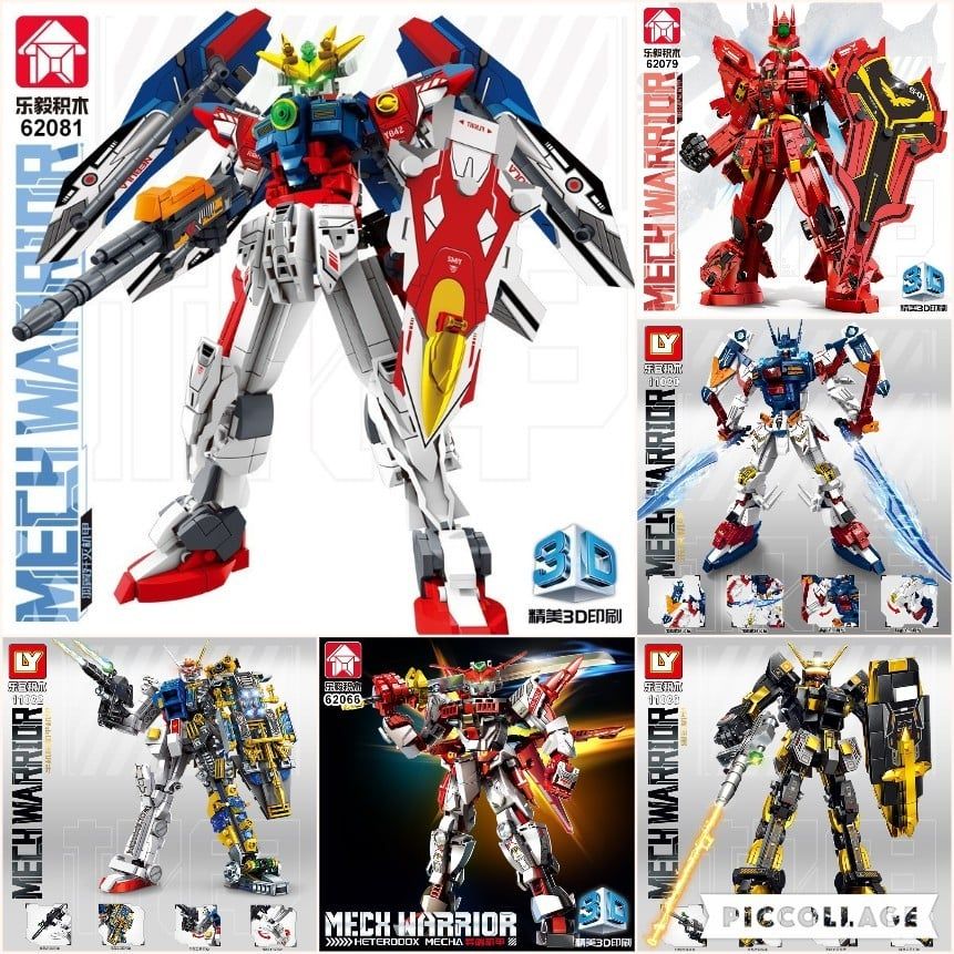 >15 mẫu [ hỏa tốc hcm Vũ Trí Ba ] Đồ chơi lắp ráp Robot Mech Warrior hơn 739 chi tiết Bằng nhựa ABS