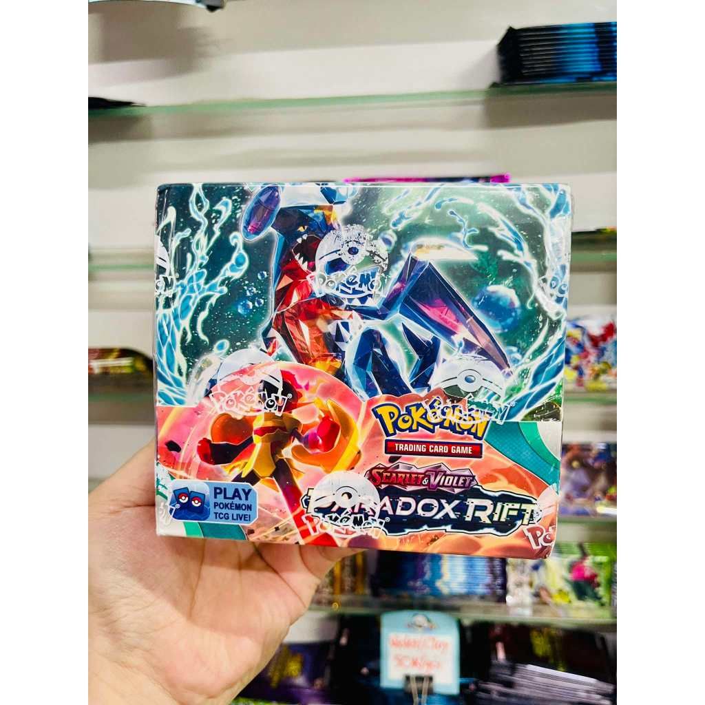 Tặng 10 THẺ NĂNG LƯỢNG [ hỏa tốc HCM ] Vũ Trí Ba Hộp 360 thẻ Pokemon Paradox Rift Cao Cấp Siêu Đẹp