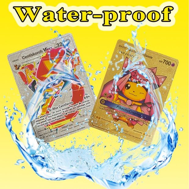 GIÁ KHÔ MÁU >22 mẫu [ hỏa tốc hcm ] VIDEO Bộ 165 55 110 Thẻ Bài Pokemon Kim Loại Màu Vàng GX