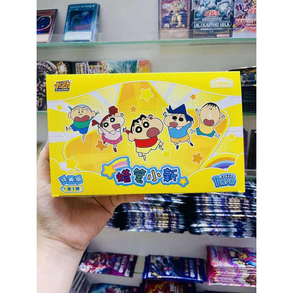 chính hãng kayou [ hỏa tốc hcm ] Vũ Trí Ba Hộp gói ảnh thẻ hoạt hình Shin Cậu bé bút chì dễ thương