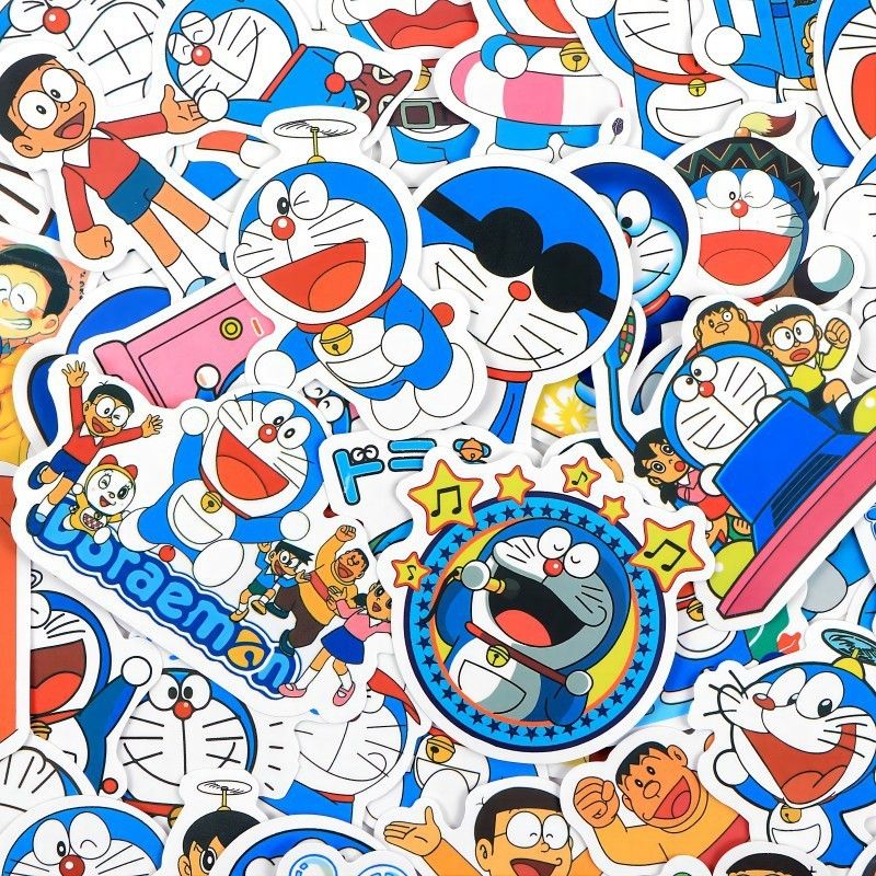 [ Hỏa tốc HCM ][ Vũ Trí Ba ] SET 50 STICKER DOREMON SIÊU CHẤT DÁN TRANG TRÍ