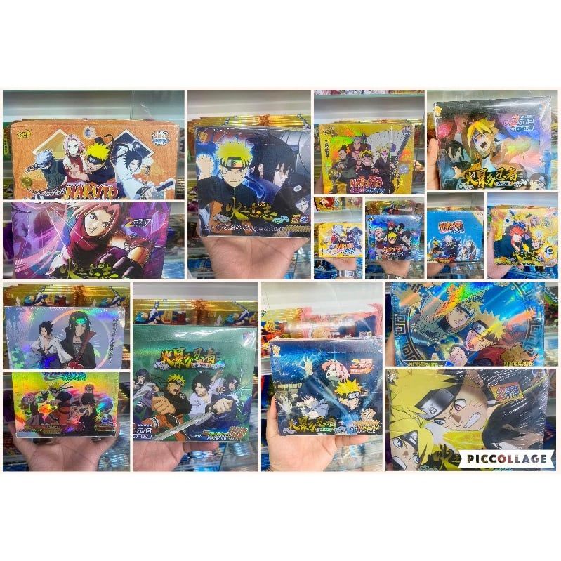 [ hỏa tốc hcm ][ >32 mẫu ][ Vũ Trí Ba ] Hộp Thẻ Bài 5 ảnh thẻ nhân phẩm ngẫu nhiên gói Anime Naruto