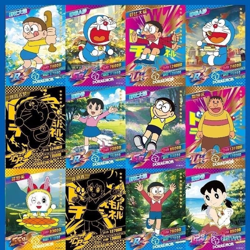 [ hỏa tốc hcm ] Hộp 32 gói thẻ nhân phẩm Anime doremon Doraemon Nobita Shizuka Chaien Xeko
