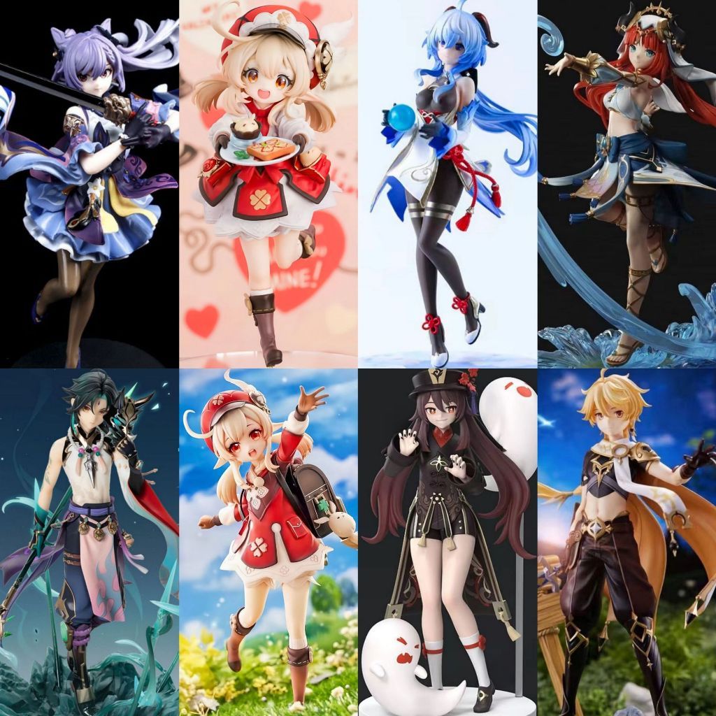 >10 mẫu [ hỏa tốc hcm ] Tổng hợp Mô Hình Figure Genshin Impact 18cm sắc nét dễ thương hutao klee