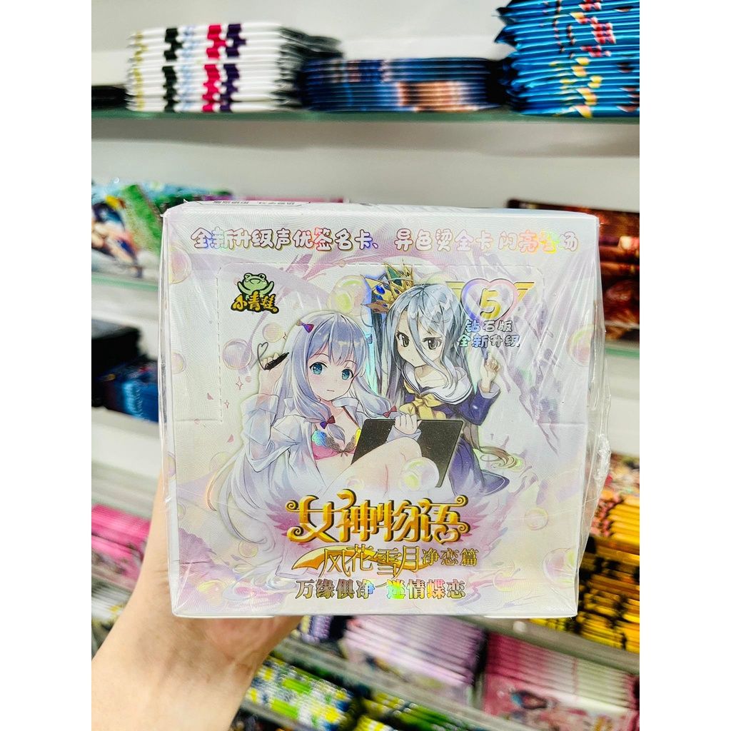 [ hỏa tốc hcm ][ Vũ Trí Ba ] Hộp Thẻ Bài 5 ảnh nhân phẩm waifu Anime goddess story sword art online