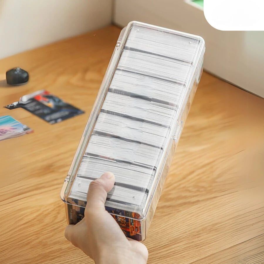 [ Hỏa tốc HCM ] [ Phụ kiện ] Hộp Nhựa Lưu Trữ Thẻ Bài Card Visit mica Đựng Thẻ Bài, Đồ Dùng Có Ngăn