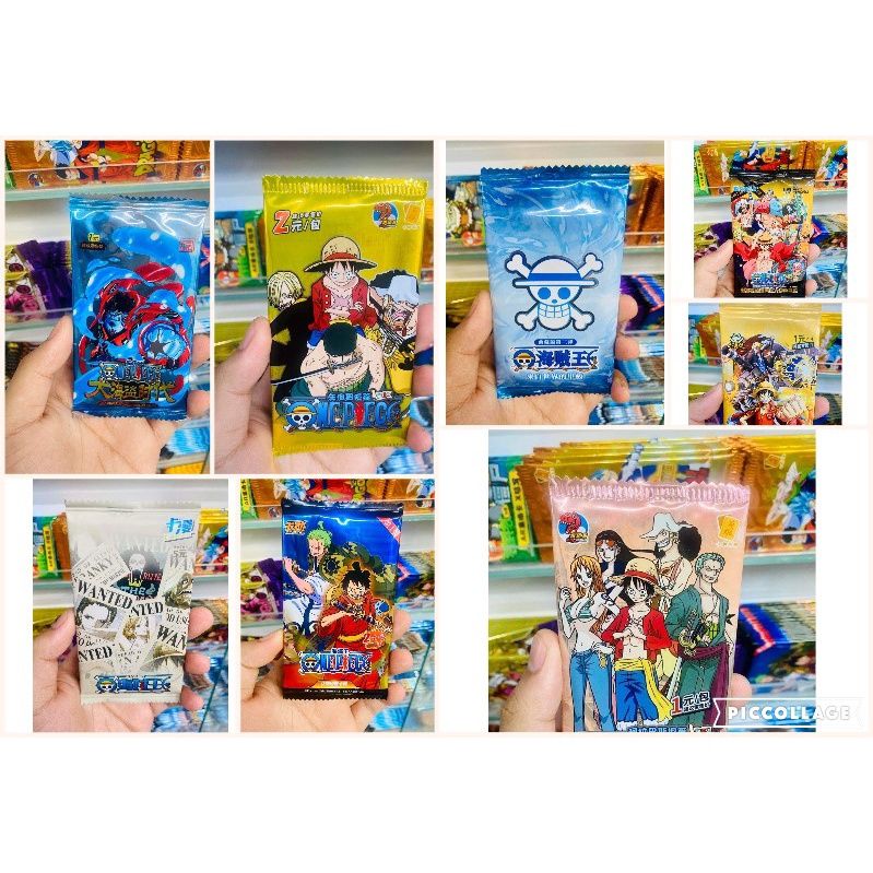 [ hỏa tốc hcm ][ Vũ Trí Ba ] [Mua 5 tặng 1] Tổng hợp Set 5 ảnh thẻ nhân phẩm Anime One Piece ngẫu nhiên chibi xinh xắn
