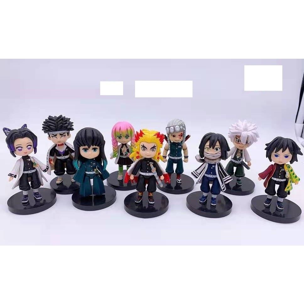 [ hỏa tốc hcm ] Mô hình 10cm khớp Demon slayer Tanjiro Nezuko Zenitsu Inosuke Kimetsu No Yaiba