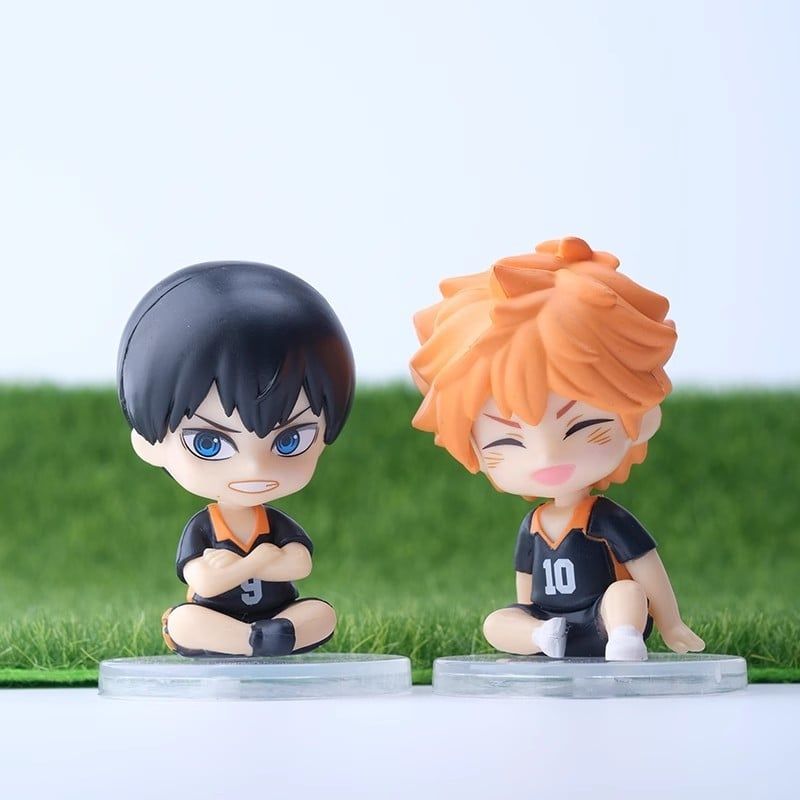 mua 4 tặng 1 VIDEO [ hỏa tốc hcm ] Set 16 mô hình Haikyuu Tsukishima Tobio Shoyo Hinata Kenma Kozume