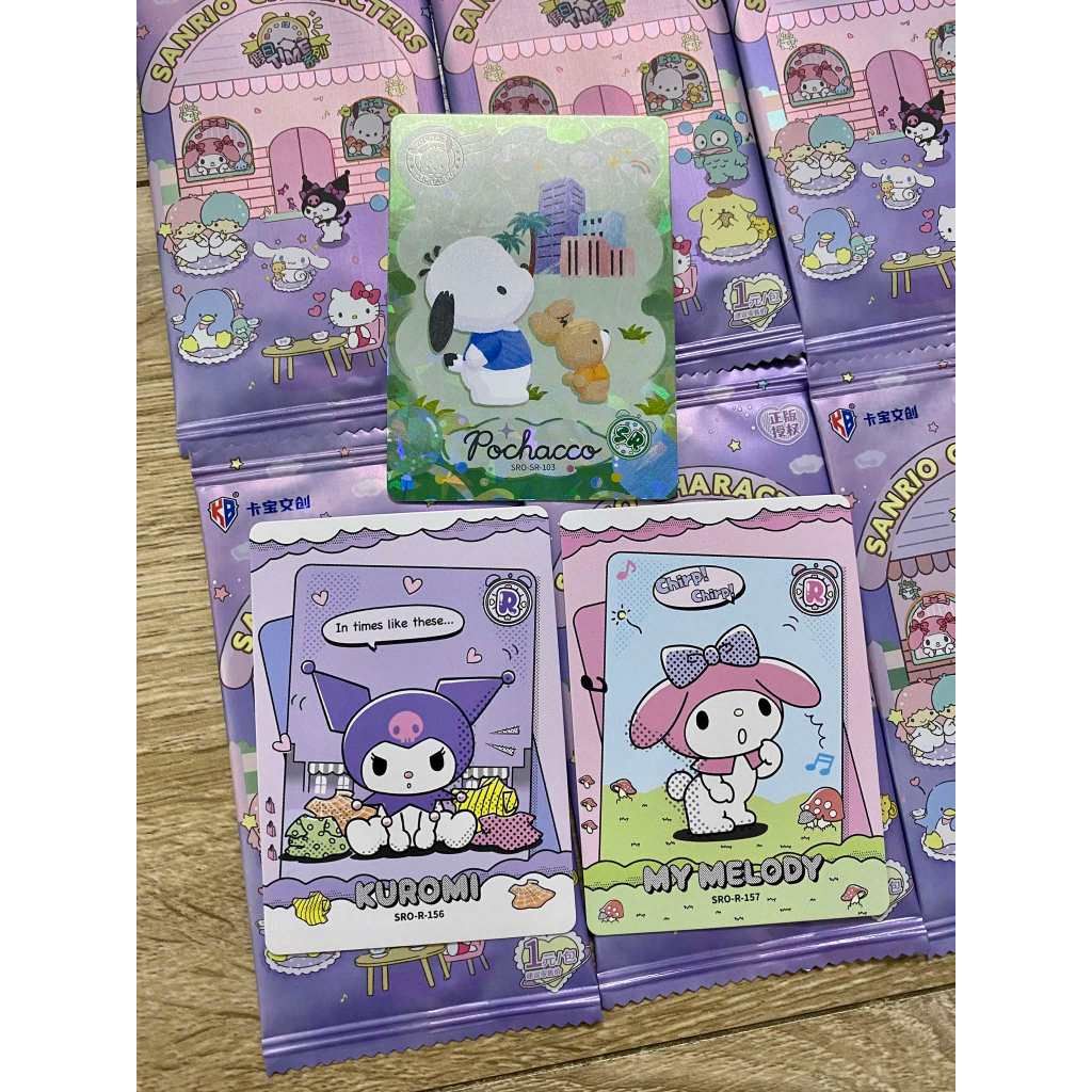> 6 mẫu Chính Hãng [ hỏa tốc hcm ] Hộp 36 gói ảnh thẻ Sanrio hello kitty kuromi Cinnamoroll