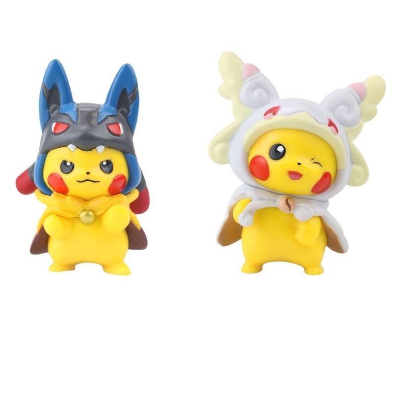 mua 5 tặng 1 ] CÓ VIDEO [ hỏa tốc hcm ] Mô Hình 6 Pikachu Cosplay Dễ Thương Tinh Xảo Sắc Nét pokemon