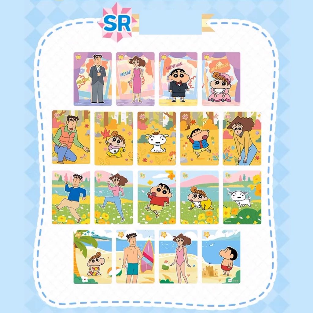 chính hãng kayou [ hỏa tốc hcm ] Vũ Trí Ba Hộp gói ảnh thẻ hoạt hình Shin Cậu bé bút chì dễ thương