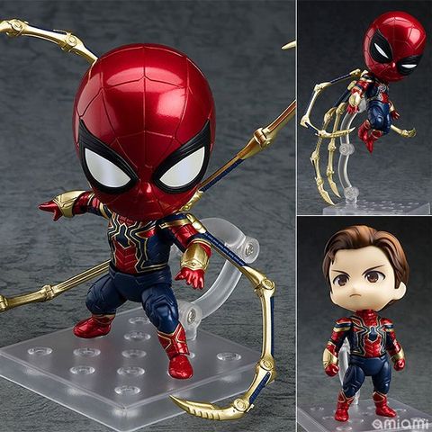 12cm FuLL BoX [ Vũ Trí Ba ] Mô Hình Nendoroid Avengers Infinity War - Iron Spider man spiderman