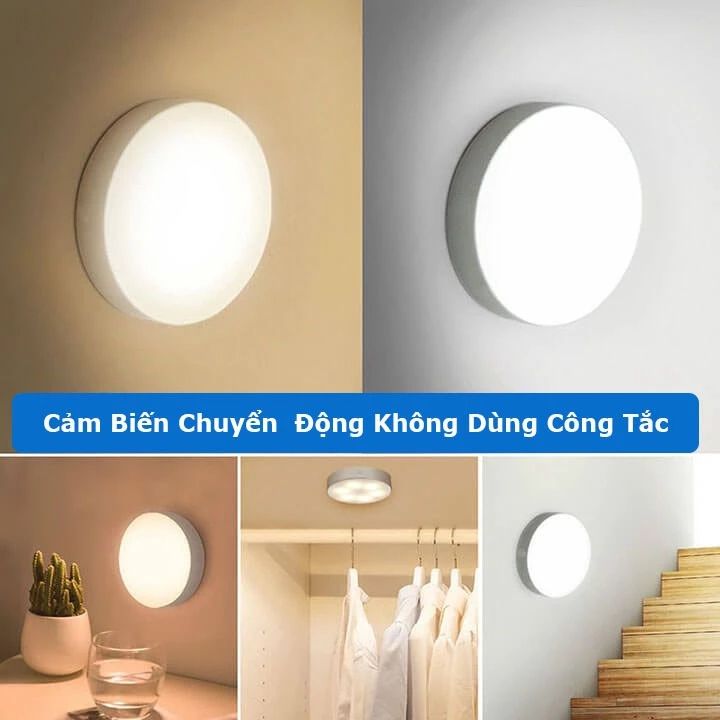 CÓ VIDEO [ Hỏa tốc HCM ] Đèn Led cảm ứng chuyển động thông minh tự Bật Tắt dán tường, đèn cảm biến gắn cầu thang