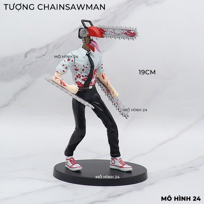 [ Vũ Trí Ba ] Mô hình 18cm FULL BOX Denji hóa quỷ pochita - Chainsaw man