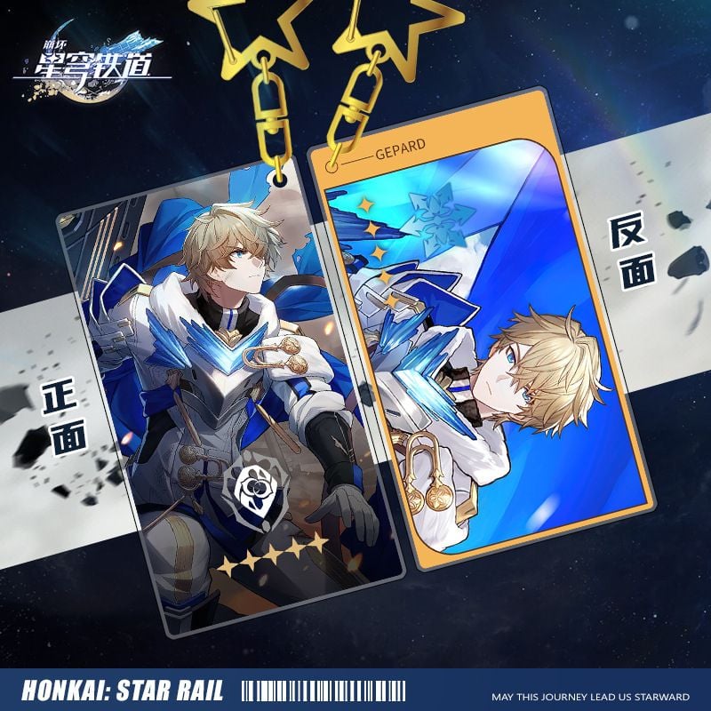 mua 5 tặng 1 [ hỏa tốc hcm ] Móc khóa honkai star rail in hình 2 mặt nhựa mica móc chìa khoá game