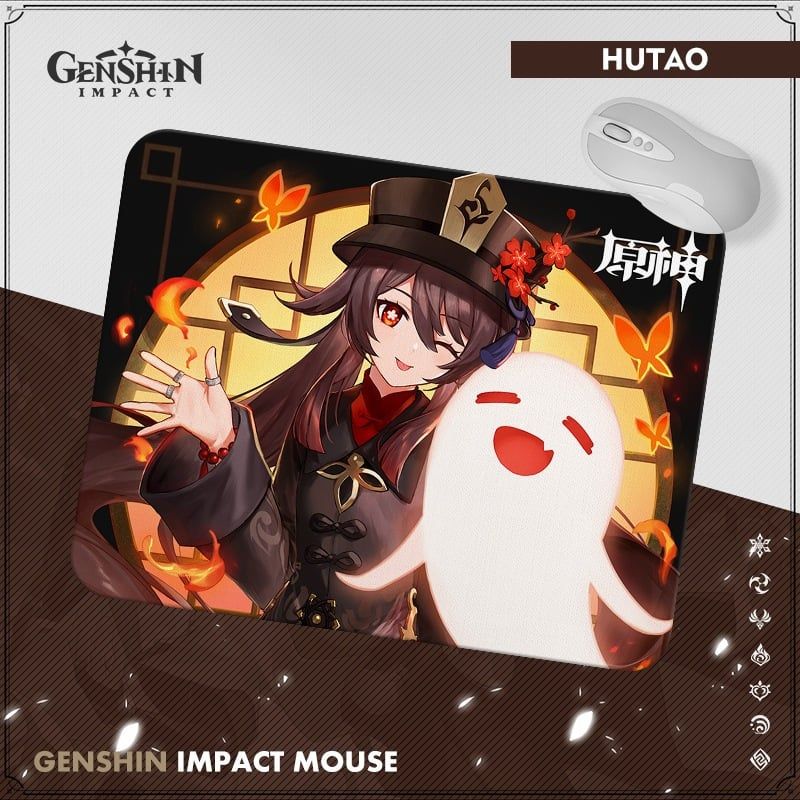 21x26 cm [ hỏa tốc hcm ][ Vũ Trí Ba ]Miếng Lót Chuột Genshin Impact Bàn Di Chuột Máy Tính Anime Kích Thước
