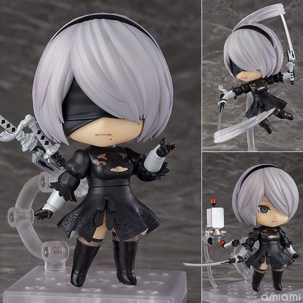 12cm FuLL BoX [ Vũ Trí Ba ] Mô Hình nhân vật Nendoroid - NieR:Automata - 2B  (YoRHa No.2 Type B)