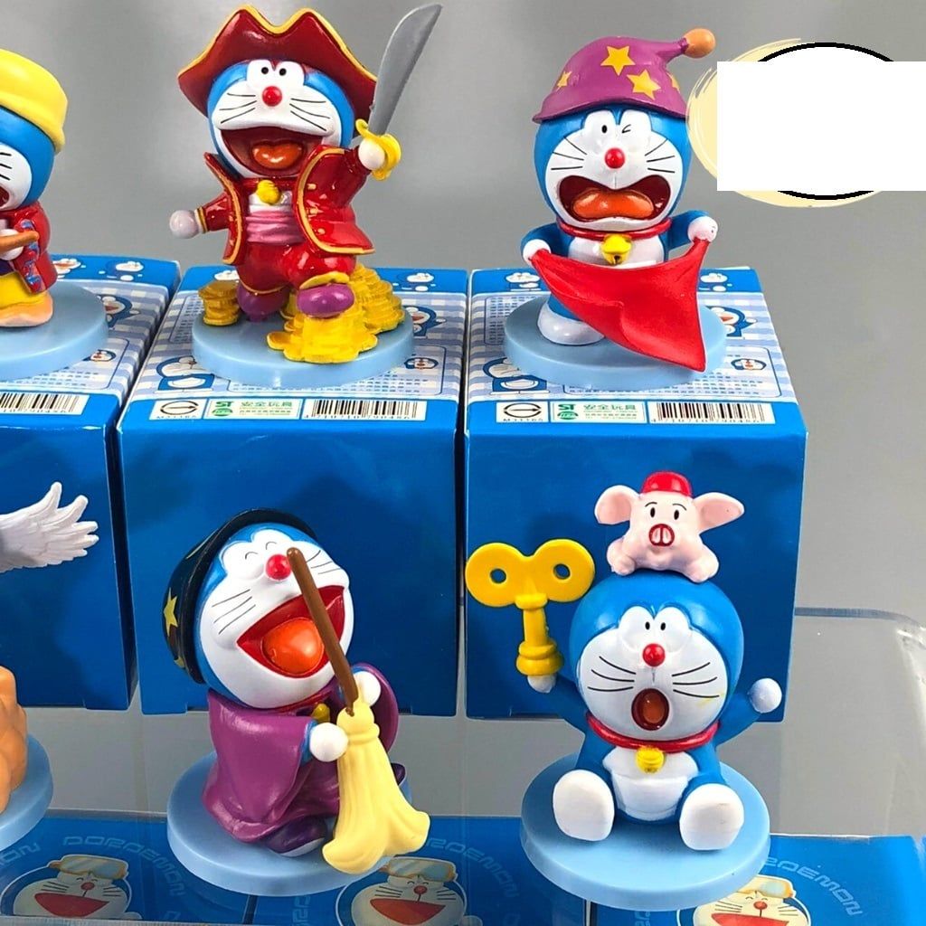 mua 5 tặng 1 [ hỏa tốc HCM ] [ Vũ Trí Ba ]  bộ 12 Mô hình doremon DORAEMON chuyến phiêu lưu và các Bảo bối cực đẹp