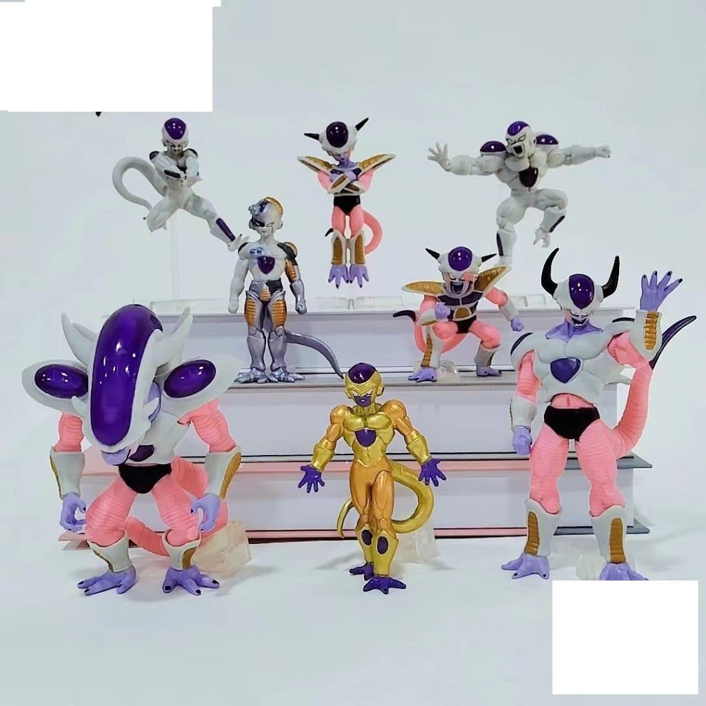 [ hỏa tốc hcm ][ Vũ Trí Ba ] Combo 8 Mô hình frieza Mecha Golden Gold fide Form Final dragon ball