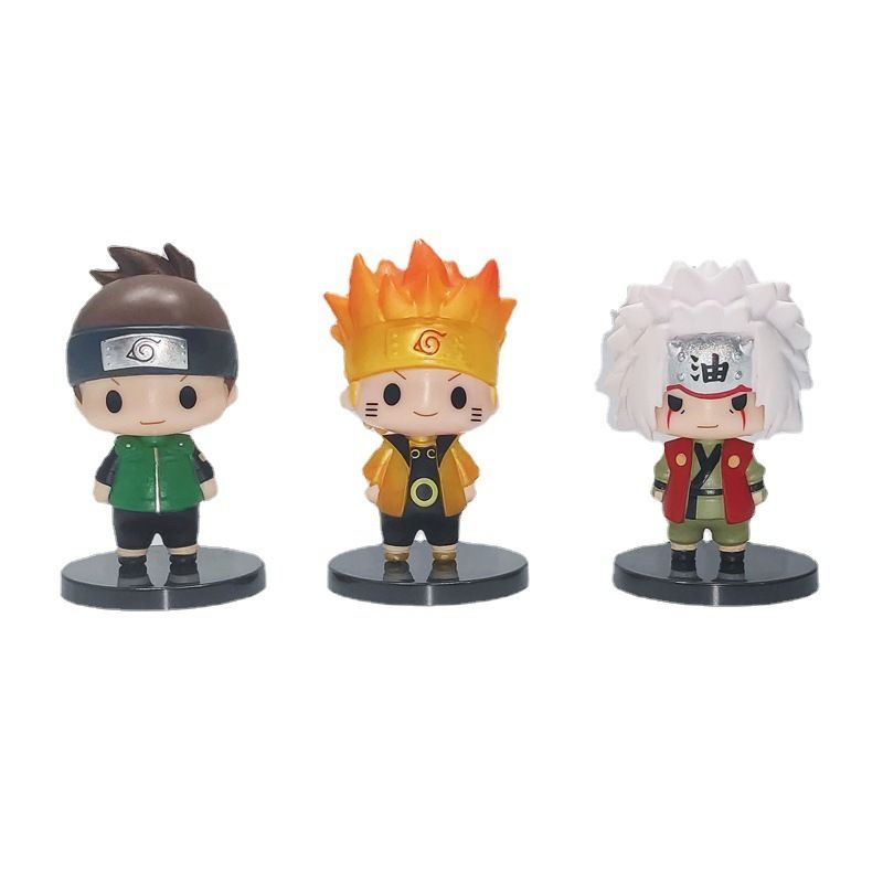 [ mua 5 tặng 1 ][ hỏa tốc hcm ] Mô hình Chibi Naruto Lục đạo Minato Sasuke Hinata Jiraiya Sasori Shikamaru Kushina 7cm