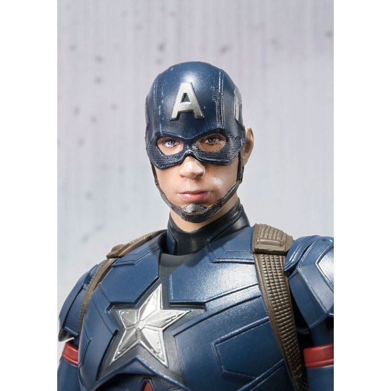 16cm FULLBOX [ Hỏa tốc ][ Vũ Trí Ba ] Mô hình S.H. Figuarts - Captain America (Civil War)