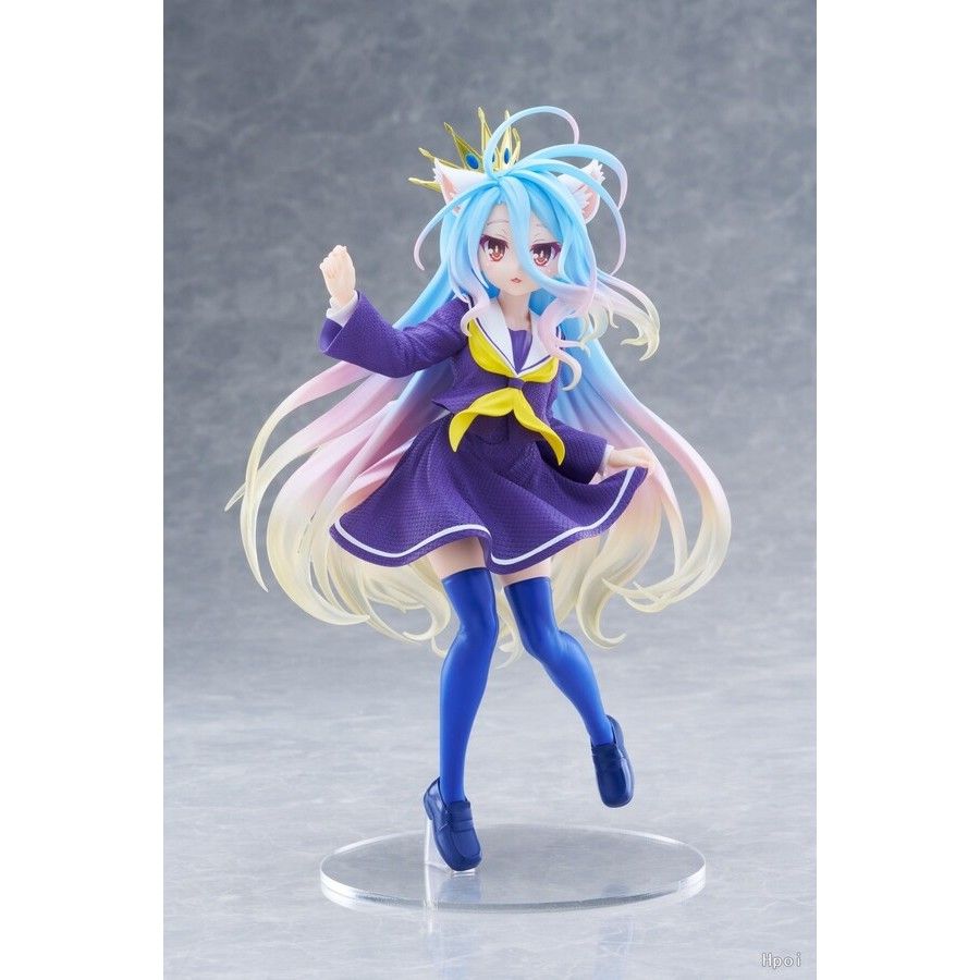 18cm FULLBOX [ hỏa tốc hcm ][ Vũ Trí Ba ] Mô hình nhân vật  No Game No Life - Shiro - Nekomimi Seifuku ver.